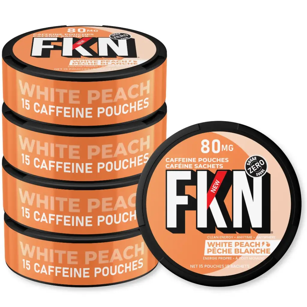 FKN Caffeine Pouches (White Peach) 80MG (USA)