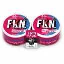 FKN Caffeine Gum (Blue Raspberry) 80MG (Sleeve of 10) (USA) (Twin Pack)